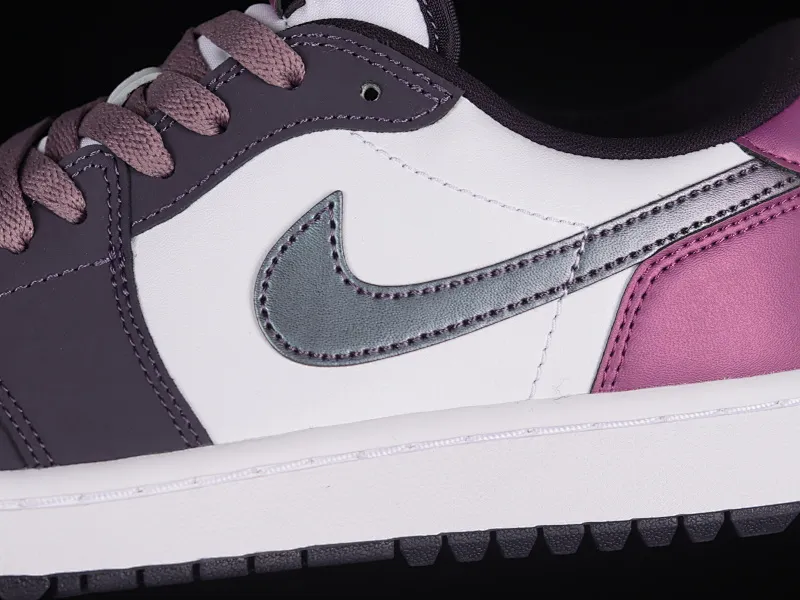All categories Air Jordan Jordan series basketball shoes Air Jordan 1 Low G version pure original Air Jordan 1 Low Golf "Purple Smoke" AJ1 Joe 1 new golf version smoke white purple DZ9787-155